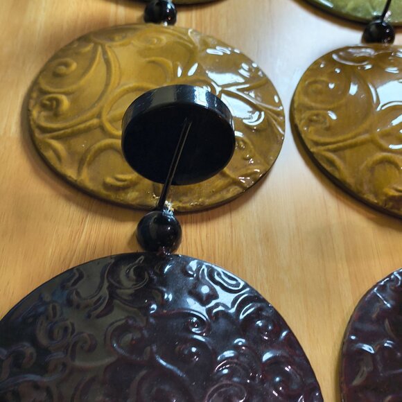 BEAUTIFUL 2-PIECE WALL 5 CANDLE HOLDER SET, WALL DECOR - ONLY $15.00 - Picture 4 of 5